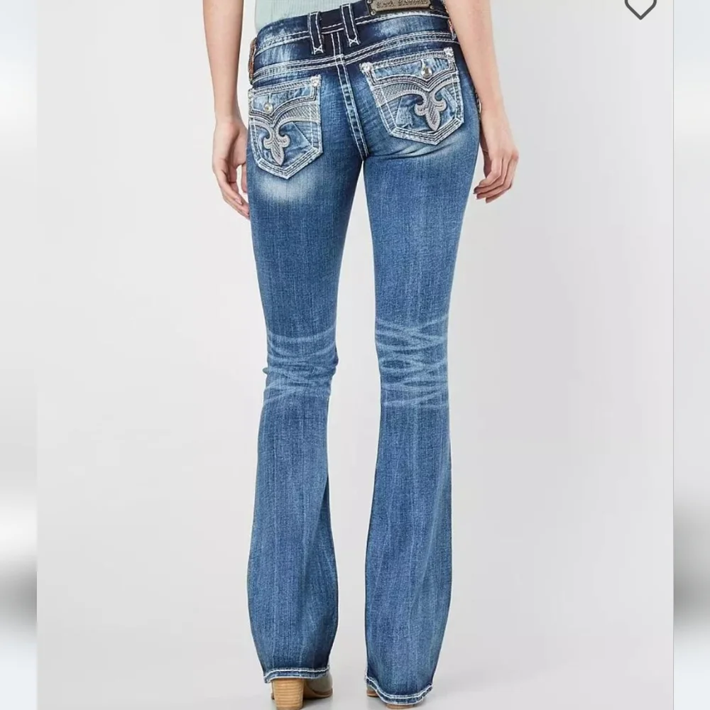 Rima Boot Stretch rock revival Jeans - Picture 2 of 6